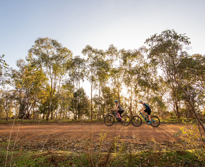 Cycling at Pomingalarna Reserve