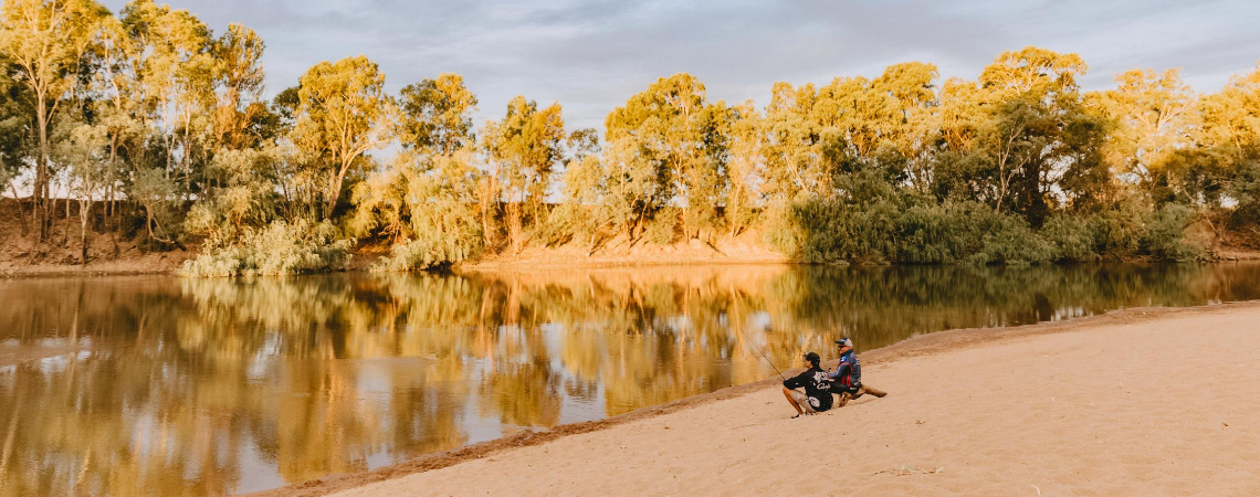 Fishing the Murrumbidgee River in Wagga Wagga