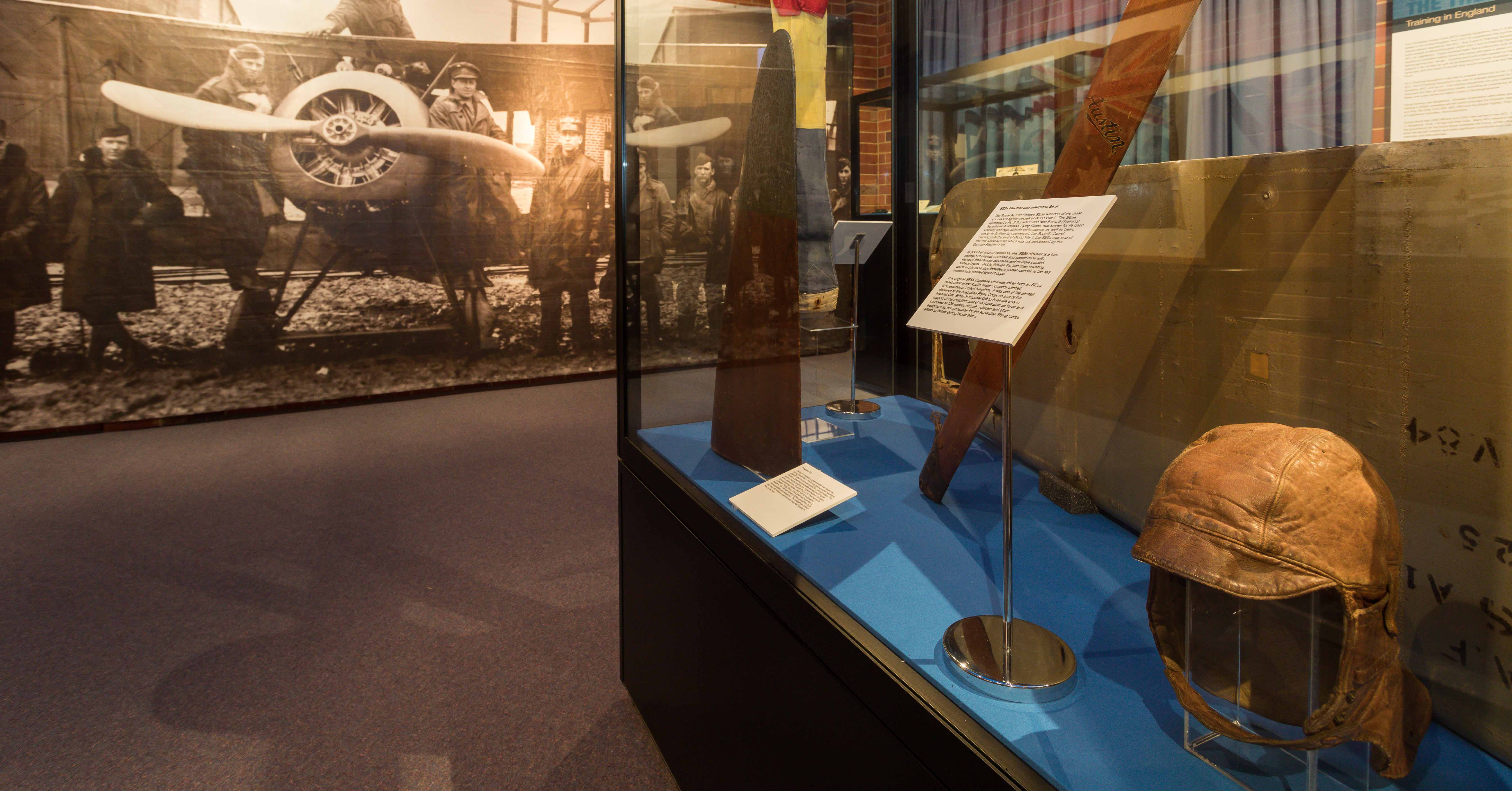 Display inside RAAF Heritage Centre Wagga Wagga 