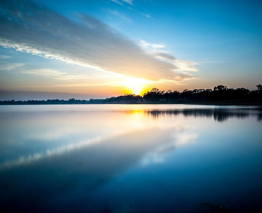 Sunrise over Lake Albert