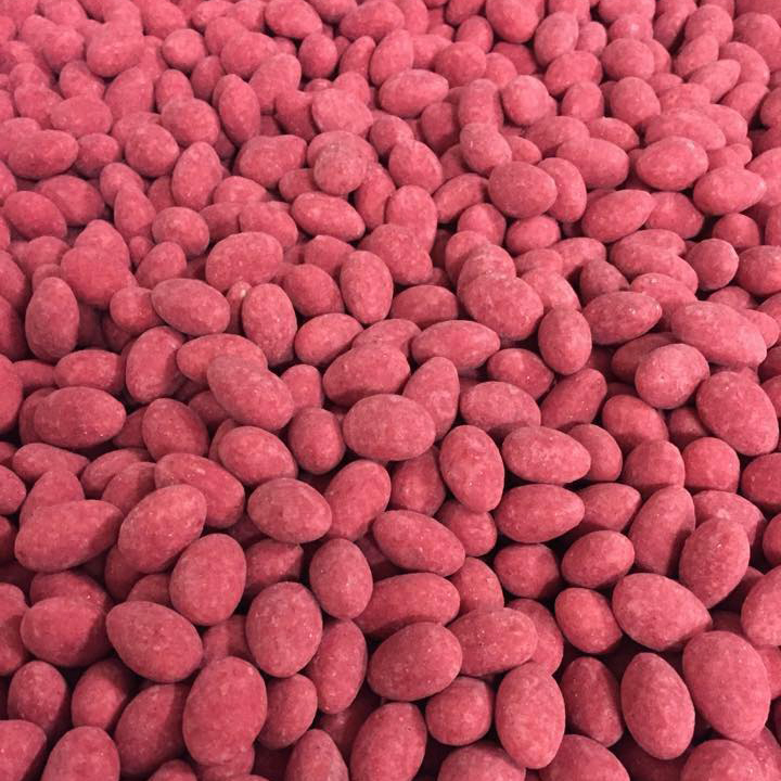 Pink almonds from Junee Licorice and Chocolate Factory